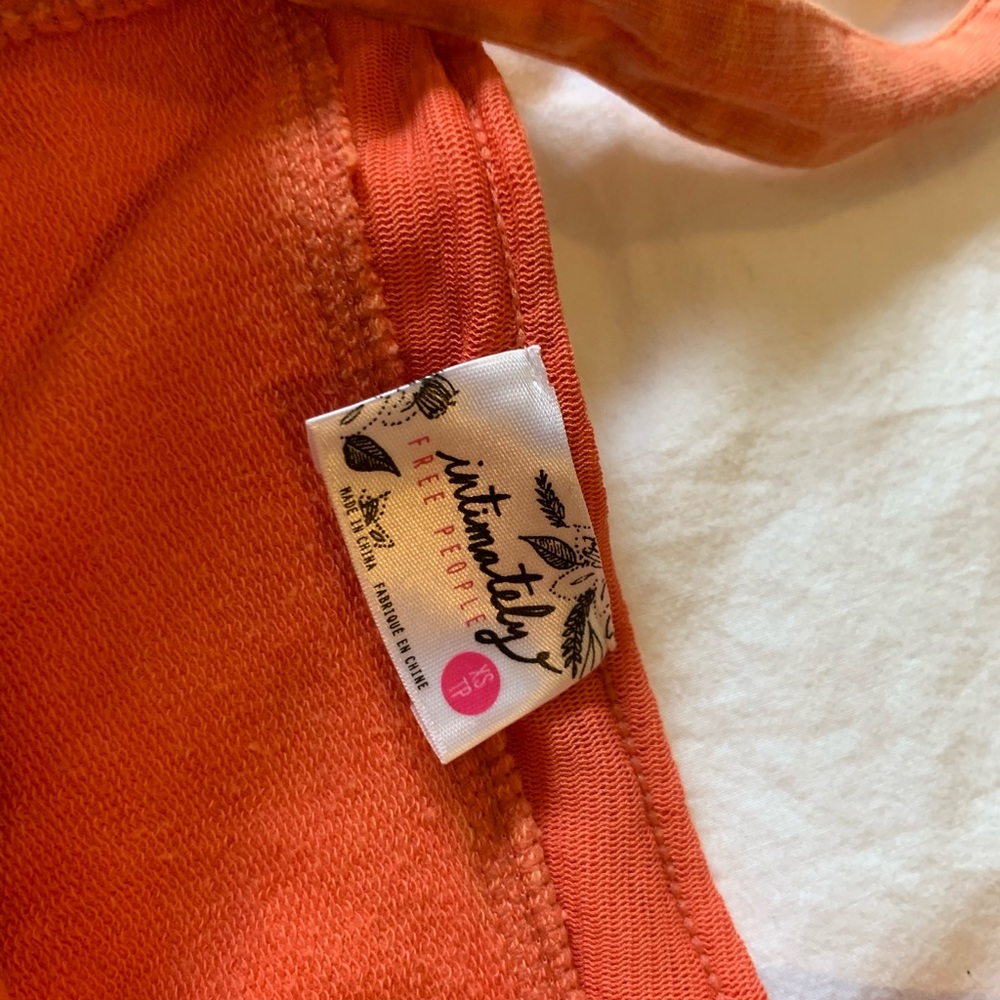 FREE PEOPLE Intimately Orange XS dress